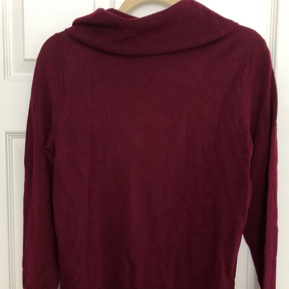 Talbots Sweaters - Talbots Cowl Neck Burgundy Women's Sweater S NWT